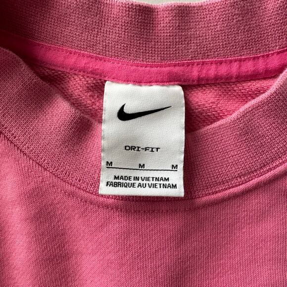 Nike Dri Fit Get Fit Swoosh Graphic Crewneck Pullover Sweatshirt Pink Women M - Picture 5 of 11